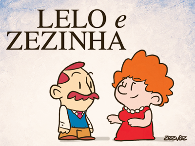 Lelo e Zezinha character comic cute design grandparents illustration lelo portugal portuguese webcomic zez zezinha