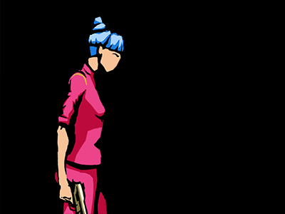 Ella - Nightcall character design girl gun illustration nightcall videogame woman zez