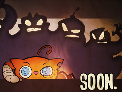 iPhone and Android game teaser android app cat character design game illustration iphone robot teaser