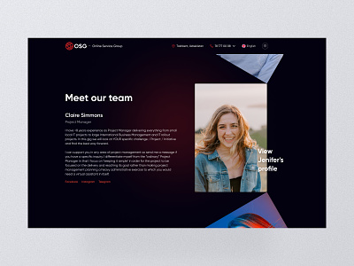 Website - Our team page design figma members ourteam team ui ux uxui webdesign website websitedesign