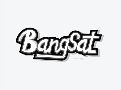 BANGSAT - HANDLETTERING & TYPHOGRAPHY branding design illustration letter lettering lettermark logo typography