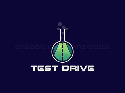 Test Drive graphic design graphics graphicsdesign illlustrator illustration illustrations illustrator logo design logodesign logos logotype minimal road test test drive test tube