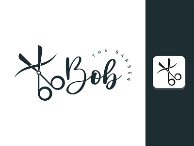 Bob The Barber barber barber logo barber shop barbers barbershop illlustrator illustrator logo logodesign logotype scissor scissorfiesta scissors the barber the barber