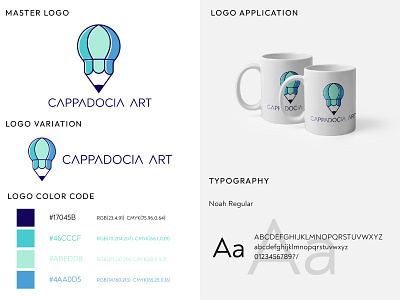 CAPPADOCIA ART art balloon graphic design hot balloon logo logotype