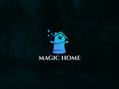 Magic Home LOGO abode animation bewitchery diablerie domicile graphic design home logo magic magic logo place residence ui voodooism witchcraft witchery