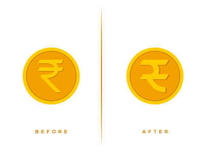 INR Sign Redesign | #dribbbleweeklywarmup america banknotes cash change coin currency dollar dribbble dribbbleweeklywarmup finanace india inr logo money nation note redesign rupee usa
