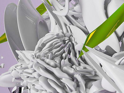 Organic Primitive Close Up 2 3d abstract art c4d digital form illustration organic render vray
