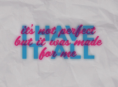 not perfect - light quote quotes type typography