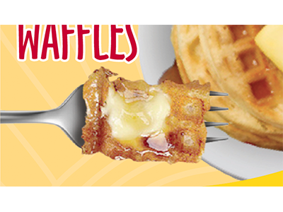 waffles on a fork fork packaging waffles