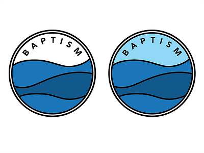 Baptism baptism baptize church graphics icon logo waves