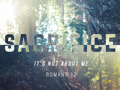 A Life of Sacrifice - Final 12 about card church final invitation me not romans sacrifice series sermon