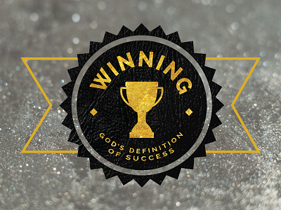 Winning - Sermon Series graphic medal ribbon series sermon success trophy winning