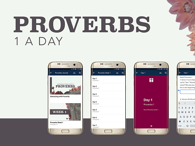 Proverbs Devotional Slide 1 a day app church design graphic series sermon simple sunday
