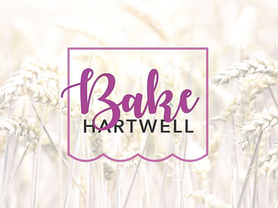 Bake Hartwell Logo avenir bake hartwell bakery clean logo design logo design branding script simple