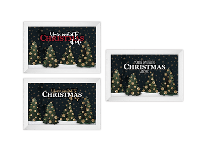 WIP - Christmas Invitation Card branding cefc christmas church church design design graphic illustration logo series sermon simple students typography