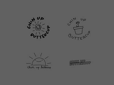chin up buttercup teeshirt designs buttercup cute cutesy design illustration illustrations quote round one shirt silly sunshine tshirt