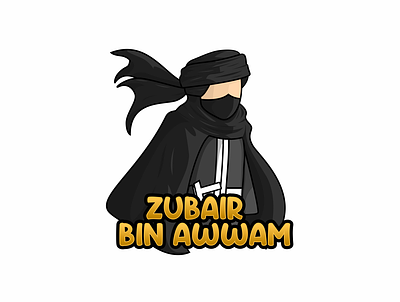 Zubair bin Awwam character design design flat graphic design illustration illustrator logo minimalist typography ui ux vector