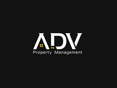 ADV Property Management Logo branding design graphic design illustration logo minimal typography