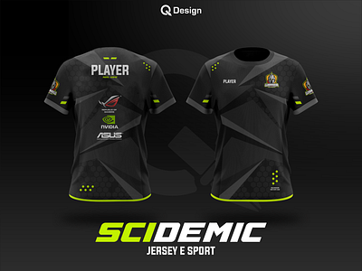 Design Jersey E Sport - SCIDEMIC branding design esport graphic design illustration jersey logo minimal vector