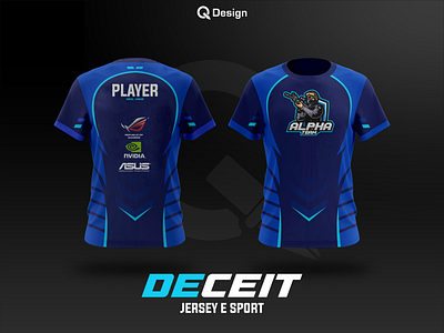 Design Jersey E Sport - DECEIT branding design e sport graphic design illustration jersey logo minimal vector