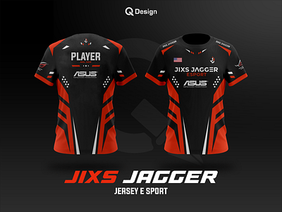 Jixs Jagger - Jersey E Sport Design branding design esport graphic design illustration jersey logo modern vector