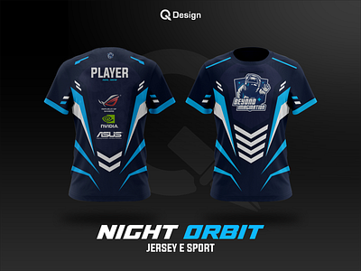Night Orbit - Jersey E Sport Design 3d branding design esport graphic design illustration jersey logo minimal