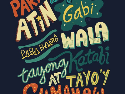 Prom by Sugarfree hand lettering lettering opm pinoy sugarfree typography