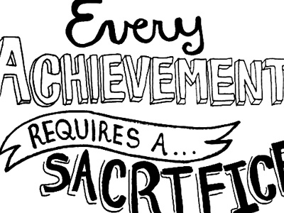Achievement calligraphy hand lettering handwritten inspiration jenny holzer lettering quote typography