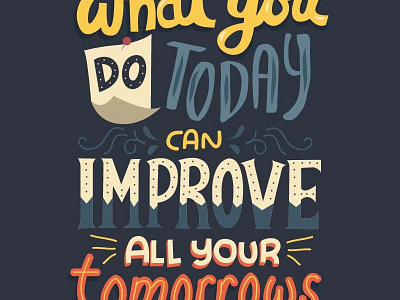 Do It Today calligraphy hand lettering handwritten illustration lettering quotes type typography