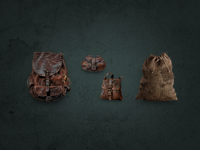 Bag icons for medieval themed game