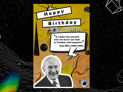 Birthday poster (Joan Miro)