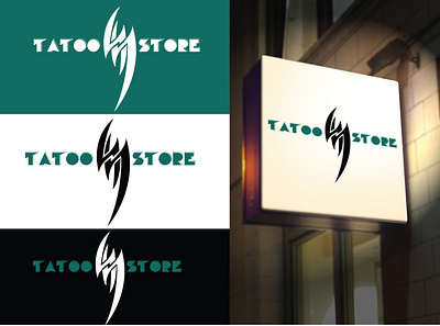 Tatoo Store Logo branding illustration logo logo design logodesign minimal tatoo tatooine typography vector