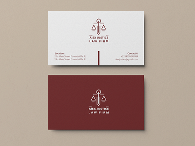 Minimal Business Card branding business card design business cards businesscard design law firm law firm logo minimal minimalist vector