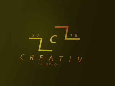 Creativ Studio art branding clean design flat graphic design logo minimal typography vector