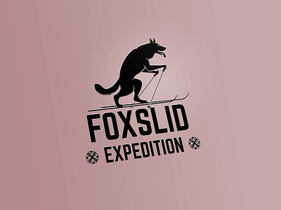Foxslid art branding design graphic design illustrator logo minimal typography vector