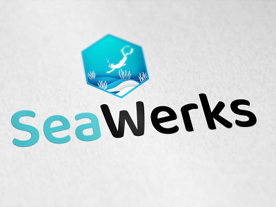 Seawerks adobe bramding design detailingdesign illustrator logo logodesign logoinspiration microwork ocean oceanlogo