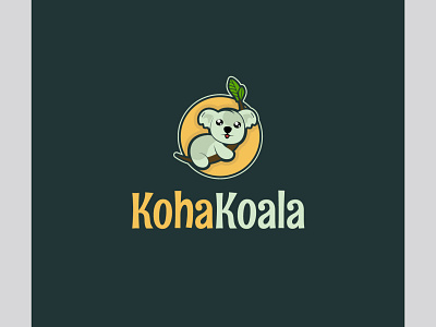 Koha Koala best design best quality canda cute koala cutelogo design inspiration koala koala logo kohakoala leaf logo logodesign logodesigns low cost logo minimal typo