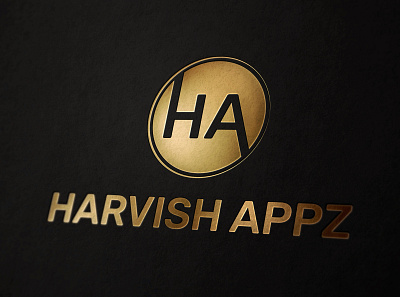 Harvish Appz art branding design flat graphic design illustraion logo logodesign logos logotype minimal typography vector