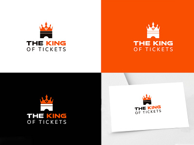 The King of Tickets art design graphic design icon logo logo design logodesign logoinspiration minimal typography vector