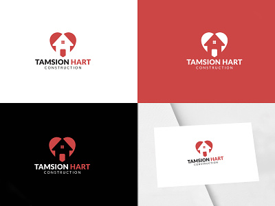 Tamsion Hart Homes logo logos logotype minimal
