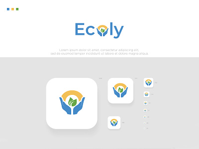 Ecoly art branding branding design design graphic design illustrator logo logo design minimal minomal outline typography vector
