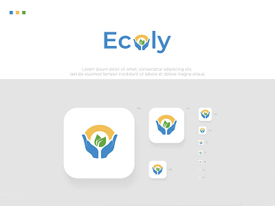 Ecoly art branding branding design design graphic design illustrator logo logo design minimal minomal outline typography vector