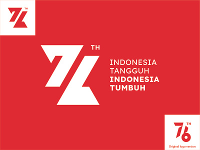 Indonesian Independence Day Logo Redesign branding concept logo costum logo design graphic design logo logo design minimalist logo redesign logo