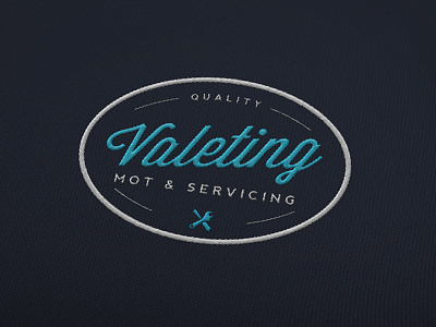 Car Valet and Service Logo car embroidered logo service valet