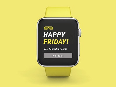 Happy Friday! apple watch friday kanye yellow