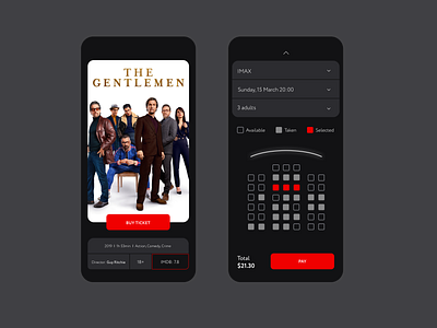 Movie theater app app design movie movie app ui