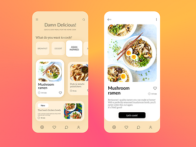 cooking app app cook cooking cooking app design recipe recipe app recipes ui