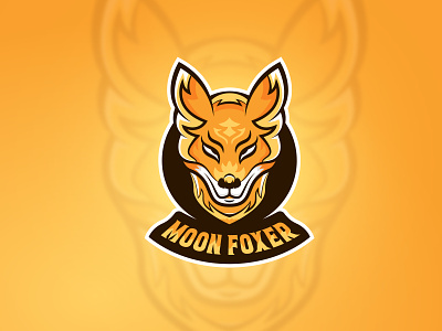 Moon Foxer-01-Mascot angry branding cartoon mascot character design e-sports esports fox esports fox mascot gaming mascot logo logo maker mascot