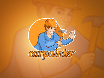 Car painter-02- Cartoon Mascot