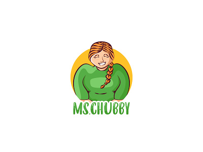 Ms.Chubby-05- Cartoon Mascot cartoon mascot chubby girl mascot chubby girl patriate creative mascot design flat color mascot flat style flat style mascot fresh logo graphic design illustration logo logo maker mascot mascot portrait ms.chubby personal blog unique mascot vector youtube